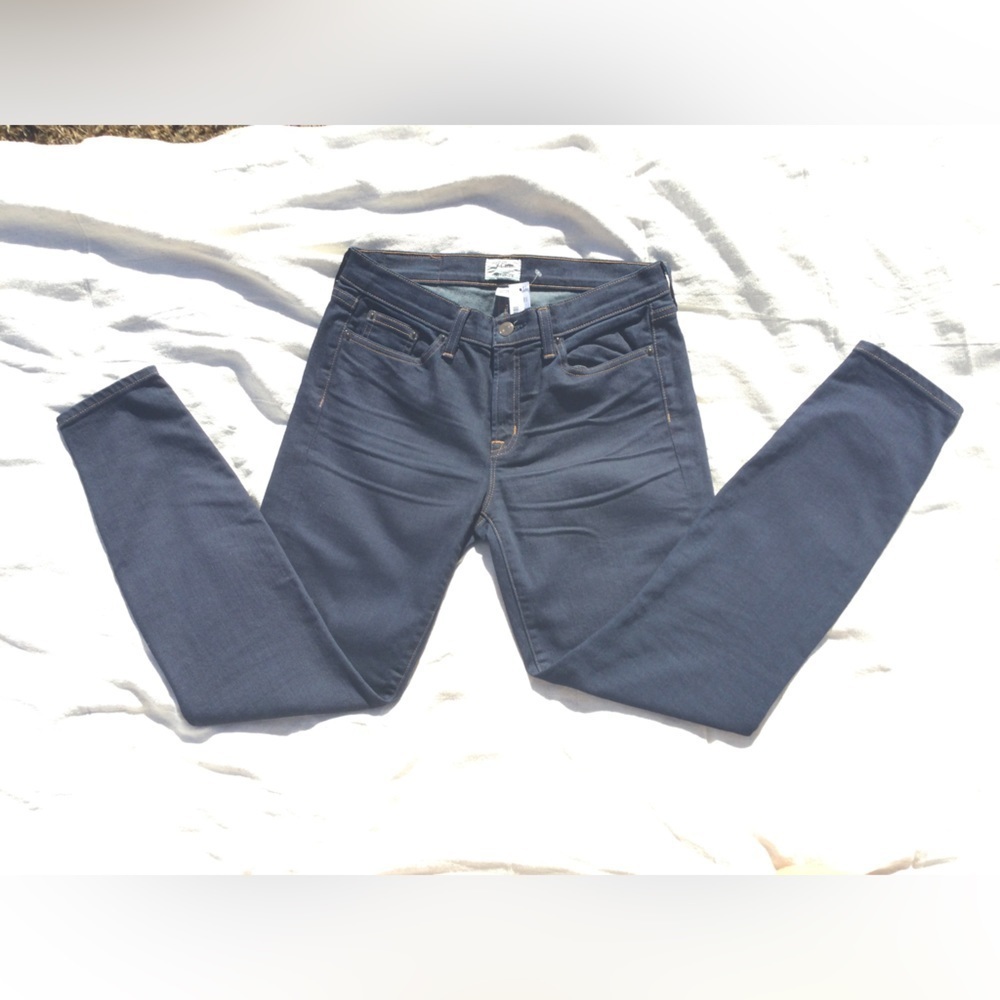 NWT New J.crew size 28 matchstick‎ jeans denim dark wash gorpcore boho 60s jcrew